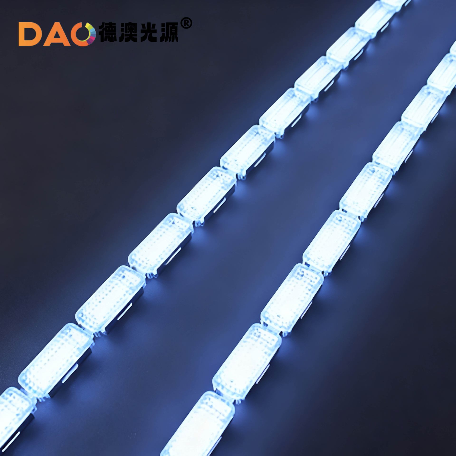 Nuevo AUDI Diamante Lámpara de cristal de lágrimas LED Dirección de carreras Luz de día Luz de ceja alta Luz de viaje image 5