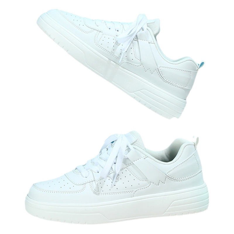 Zapatillas de plataforma de pareja de moda de estilo coreano zapatos deportivos cómodos de fondo suave zapatos de mujer casuales al aire libre de moda con cordones