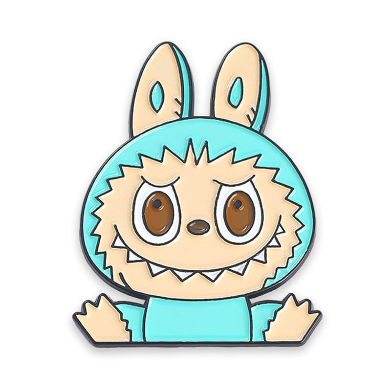 北欧の森のエルフラブブ漫画ブローチ森のおとぎ話のエルフグループかわいいオイルドロップバッジ装飾|undefined