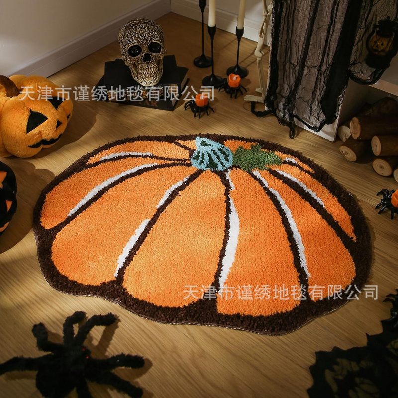 国境を越えたハロウィーンの幽霊は、カシミヤの玄関マット漫画の浴室滑り止めマットアマゾンtemu代発マットを模倣している|undefined