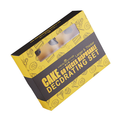 Decorated bag mouth baby food supplement food grade baby disposable tools baking squeeze cream cake full set mold bag