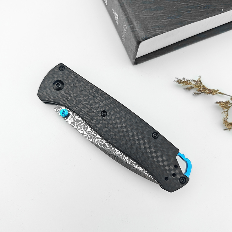BM Butterfly 535 Damascus Blade Carbon Fiber Stem Outdoor Portable…
