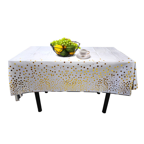 Party supplies camping disposable polka dot placemat tablecloth cross-border foreign trade party polka dot fairy party tablecloth