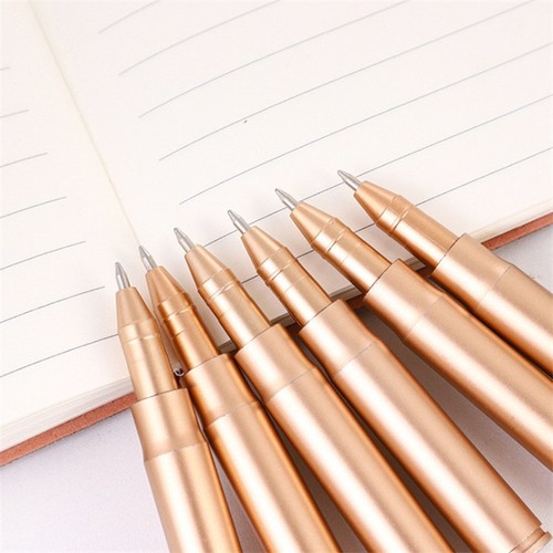 Creative Retro Bullet-Shaped Ballpoint Pen Simulation Weapon, Blue Ink Pen Promotion Small Gift Neutral Pen