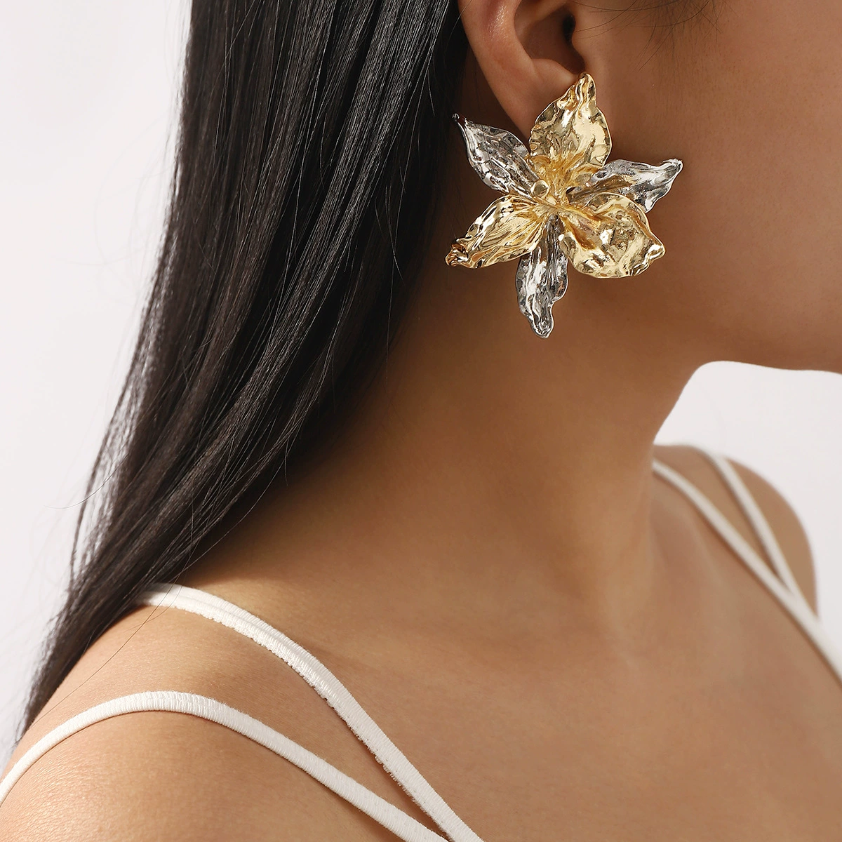 (Cross-border trading), creative design beach summer fashionable earrings, flowered