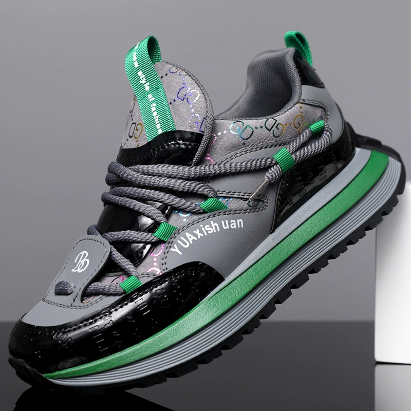 Обувь мужская осень-зима 2024 новая спортивная обувь с толстой подошвой