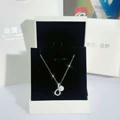 原创S925纯银小灯泡珍珠项链女简约轻奢小众设计感2025新款锁骨链