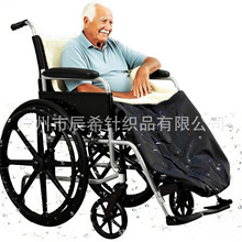 跨境轮椅盖毯带拉链内加厚内绒牛津布盖毯老年人轮椅毯可贴标自提