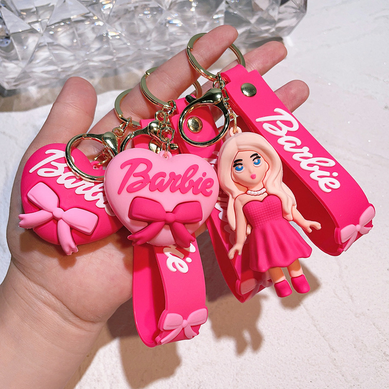 弓バービープリンセスシリコーンキーホルダーかわいいカップルペンダントペンダントバレンタインデーペンダントギフト卸売|undefined