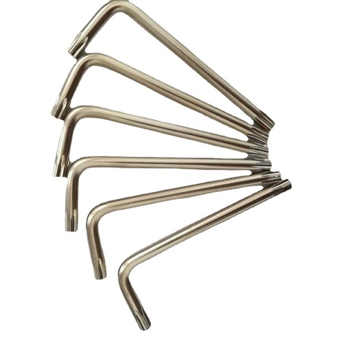 Supply standard L-shaped medium hole flower wrench, medium long and short hexagonal torx wrench, nickel-plated single hardware tool