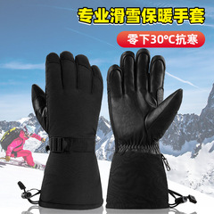クロスボーダースキーグローブ 3M 断熱綿防水防寒冬男性と女性のシングルとダブルボードフィンガータッチスクリーン暖かい手袋