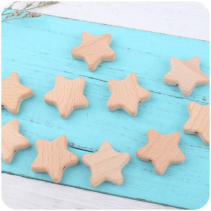 Nuevo bebé suministros calmante bebé Haya estrella DIY creativo chupete cadena pulsera mordedor accesorios de juguete