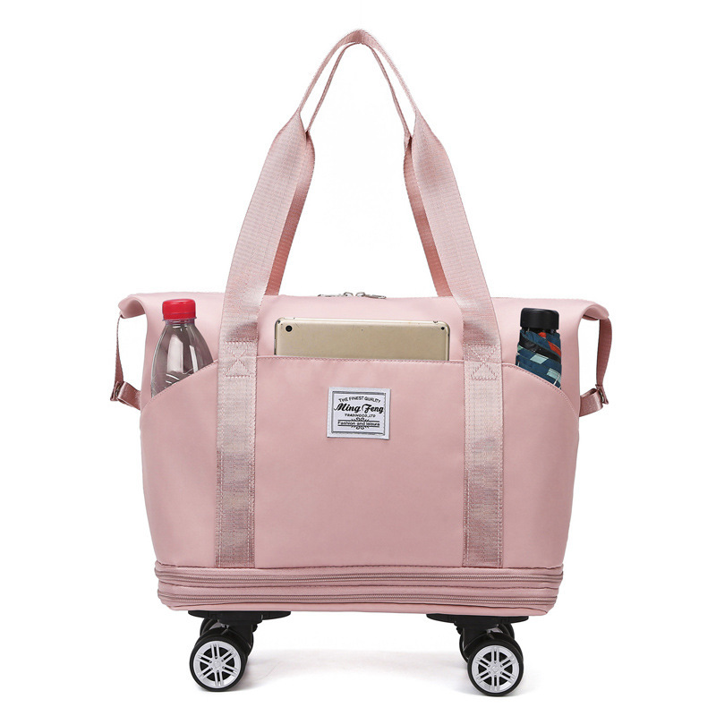 トラベルバッグランドセル大型荷物バッグ学生用拡張可能ショートファッション乾湿分離収納バッグ|undefined