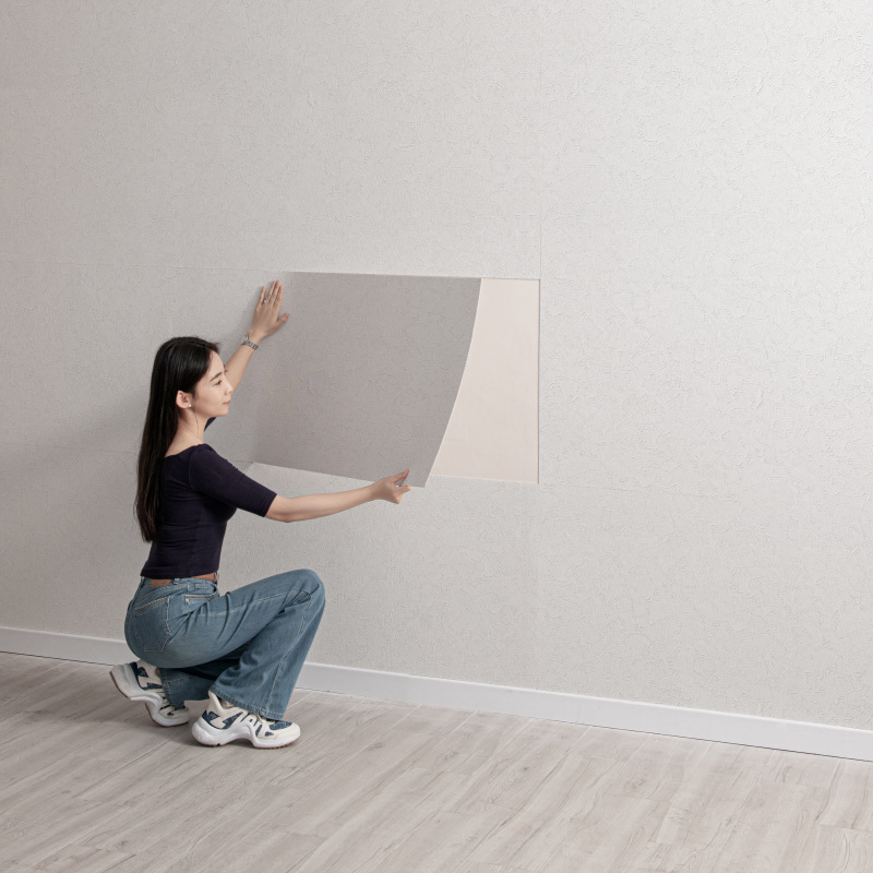 Fábrica transfronteriza porcelana suave al por mayor piedra flexible ligera de lujo agujero azulejos de piedra pegada cocina pared autoadhesivo papel pintado impermeable