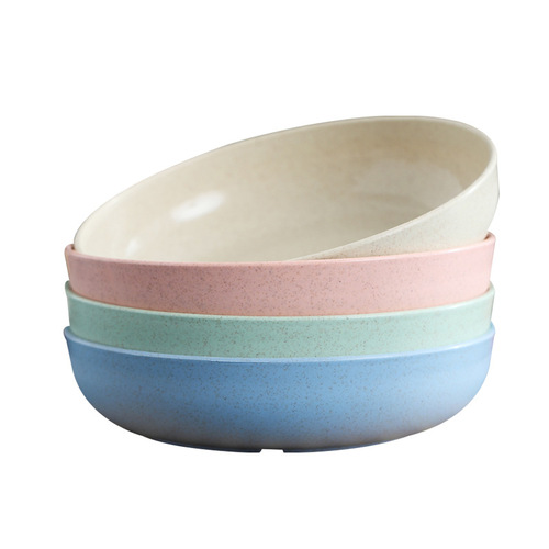 Nordic wheat straw bone plate creative small plate vegetable plate dried fruit plate round fruit plate deepening plate 