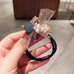 Nuevo estilo coreano Dongdamen correa de correa de correa de cabello atado cuerda de cabello red ins dama viento chicas adornos de cabello cuerda de cabello