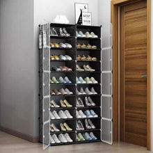 简易门口收纳鞋柜家用防尘可拆卸组合多层入户塑料鞋架省空间鞋柜