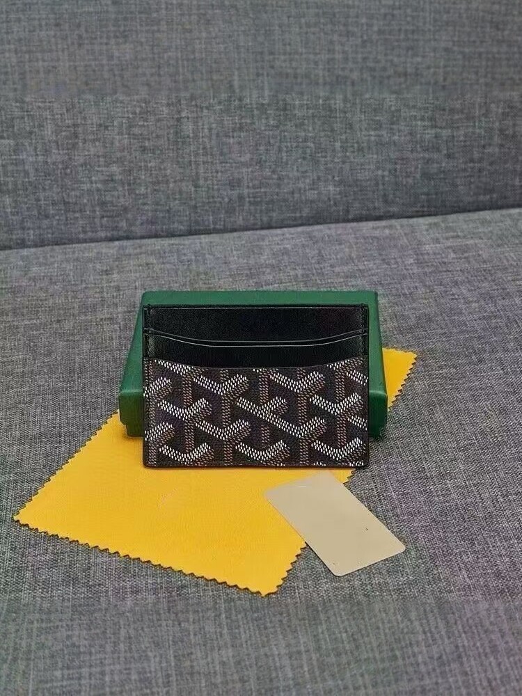 Goyard üslubunda kiçik kart və pul kisəsi, qadınlar üçün