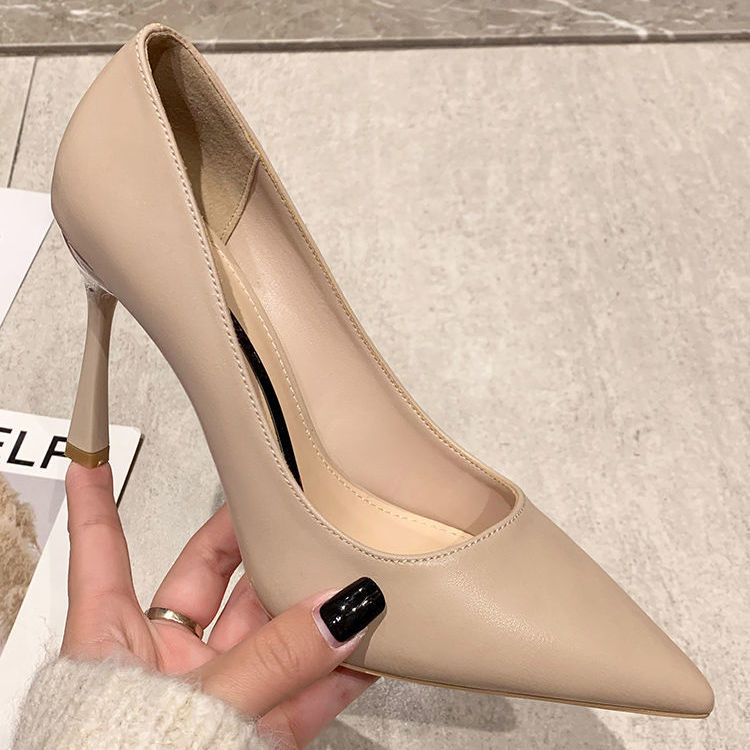 High heels made of soft leather