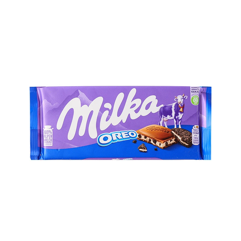 Импортированный шоколад (MILKA) большая плитка — ореховый молочный сэндвич, ассорти вкусов, ~100 г