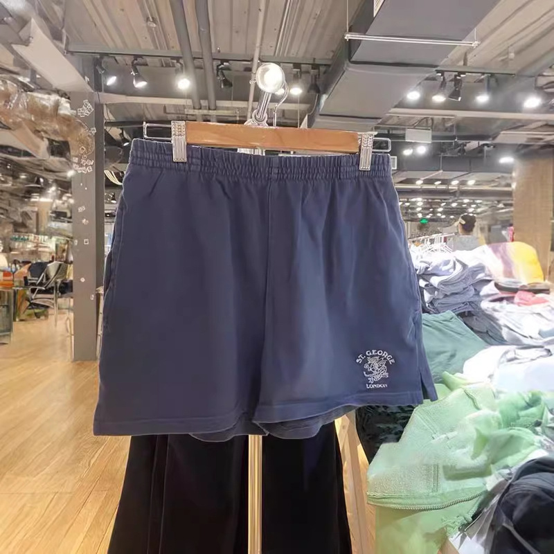 bm STyle New ST.George Dragon Pattern Embroidered bm Shorts Casual High Waist Sweatpants ins