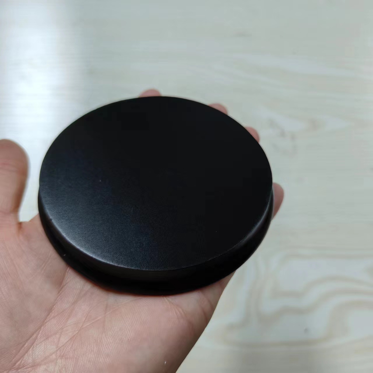 Multi-tamaño redondo base de madera artesanía decoración base hecha a mano muñeca de arcilla muñeca base de madera