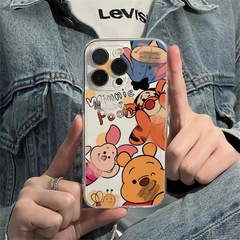 Vinyl Bear Bounce Tiger Apple 14 Pro Max Cartoon 13/14/15 Phone Case 15 Pro Transparent Case 11