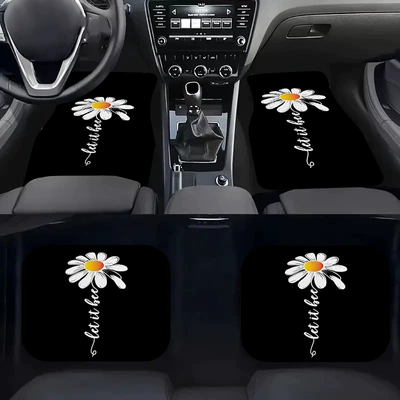 Universal Foot Pad daisy car mats 4-piece set