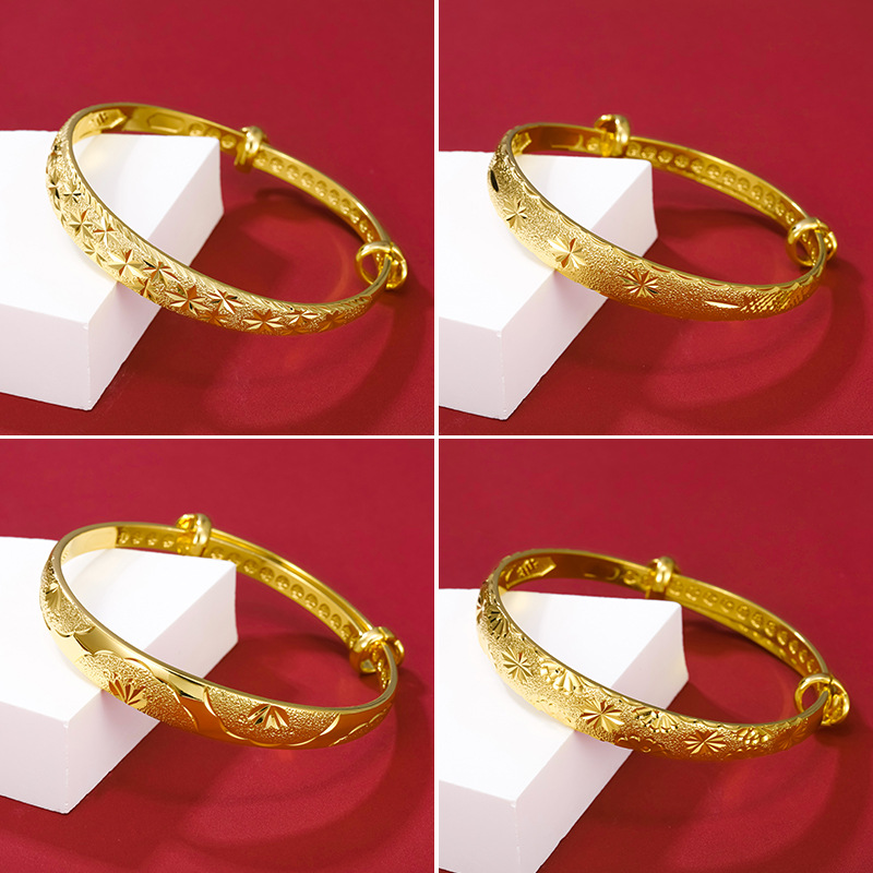 Joyas Xuping, aleación de oro, brazalete de gypsophila, pulsera de empuje femenina, pulsera de dragón y fénix de estilo madre, regalo de joyería al por mayor