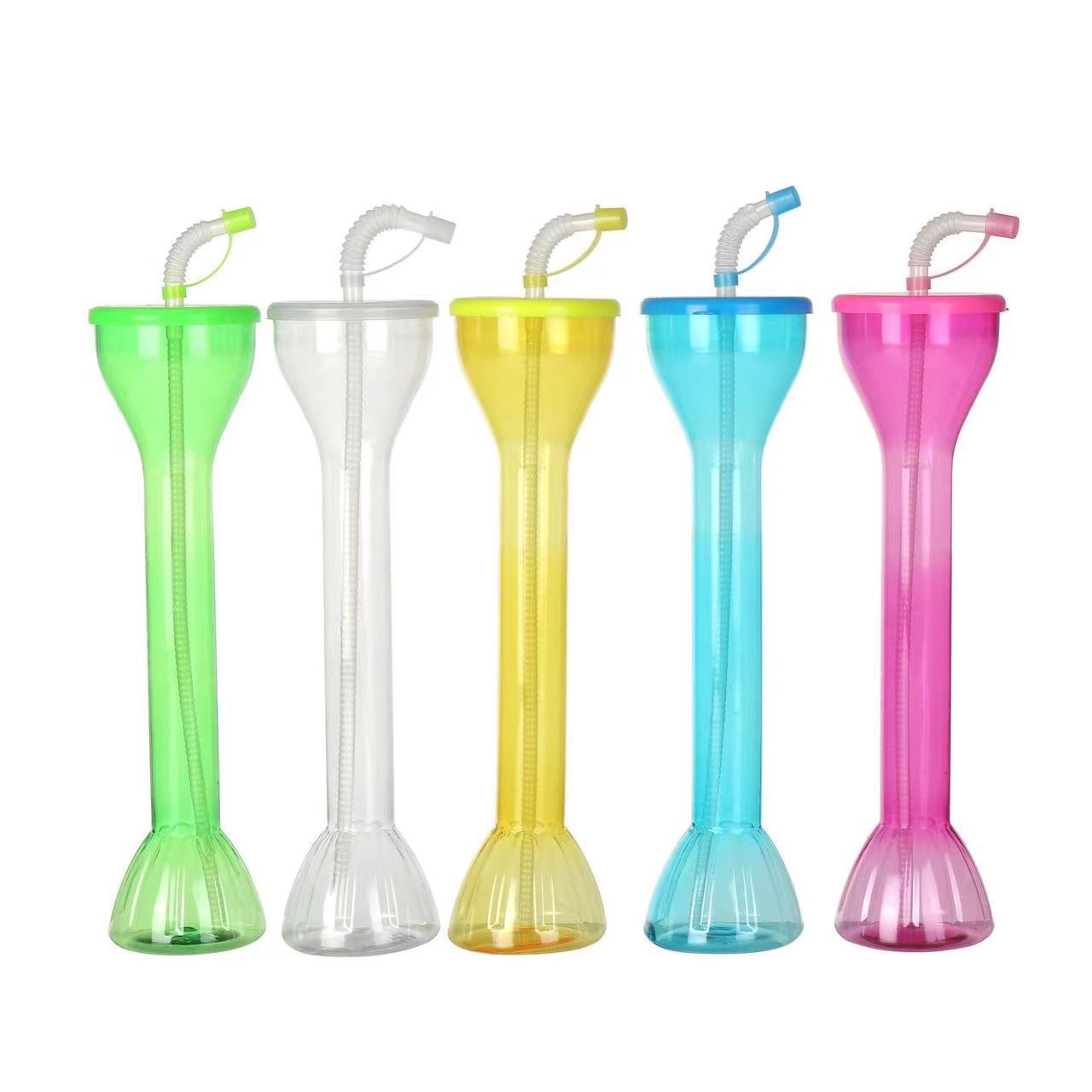 Vaso de verano sencillo para bebidas, tipo calabaza, para bar, KTV, con pajita, diseño de antorcha, palo de coco, mancuerna, para té de frutas