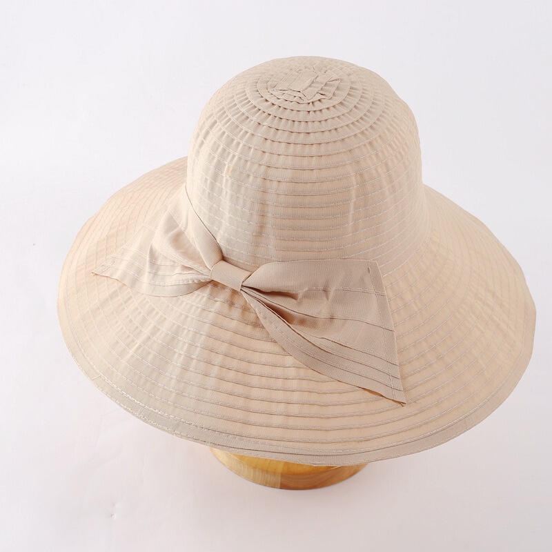 2022 spring and summer female fisherman hat sunscreen sunshade basin hat beach outing UV protection foldable sun hat