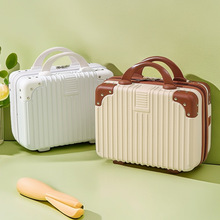 定制小手提箱14寸化妆箱迷你小行李箱伴手礼小型轻便密码箱旅行箱