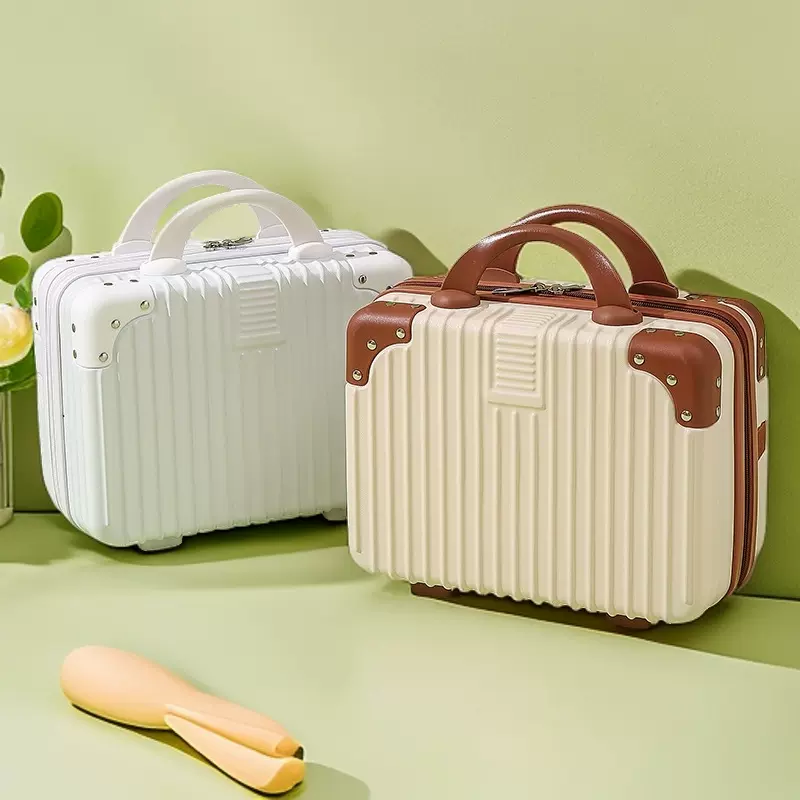 定制小手提箱14寸化妆箱迷你小行李箱伴手礼小型轻便密码箱旅行箱