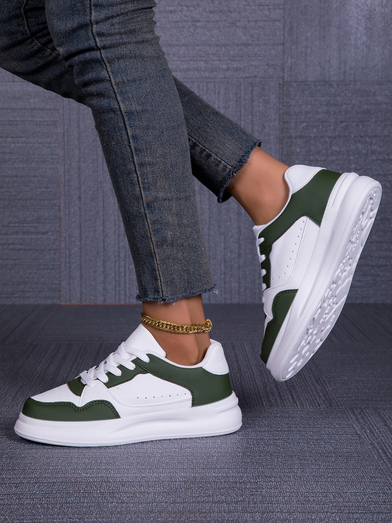 Bequeme Damen Freizeitschuhe Mit Schnürung Für Den Außenbereich_voghion.com