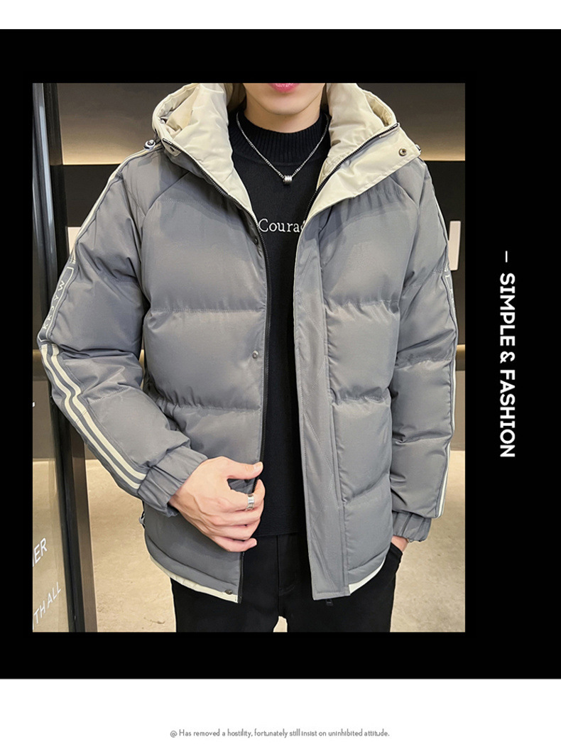 Men's Down Jacket Warm Winter Hooded Coat Thickened Outerwear_voghion.com