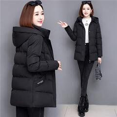 【帽子可拆卸】羽绒棉服女年冬新款加厚棉袄中长时尚宽松棉衣