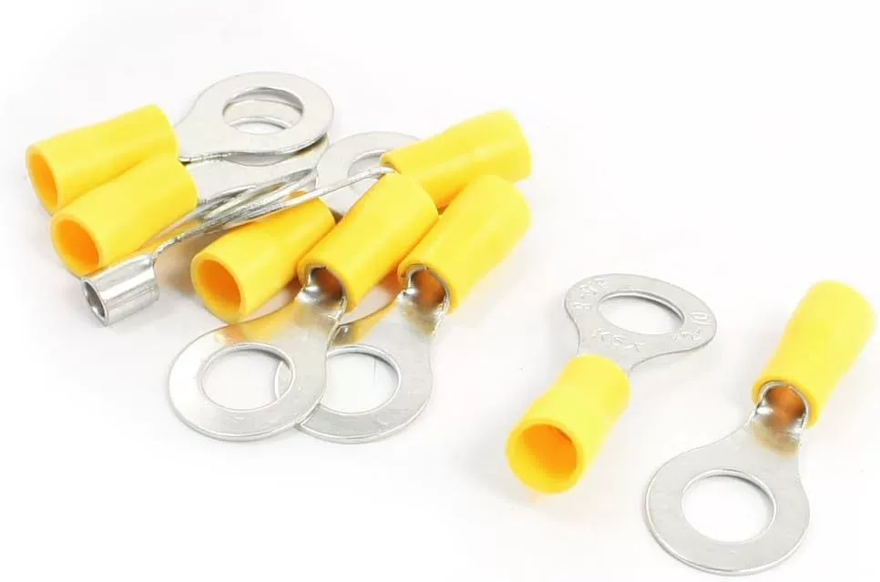 Uxcell 17 Pcs AWG 12-10 Cable Connector Pre-Insulated Ring T