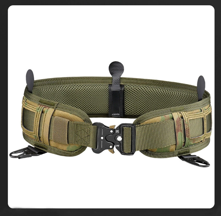 Amazon Explosions Многофункциональный тактический пояс для талии Открытый MOLLE утолщенный пояс Военный вентилятор Специальная тренировка CS Лазерная Талия
