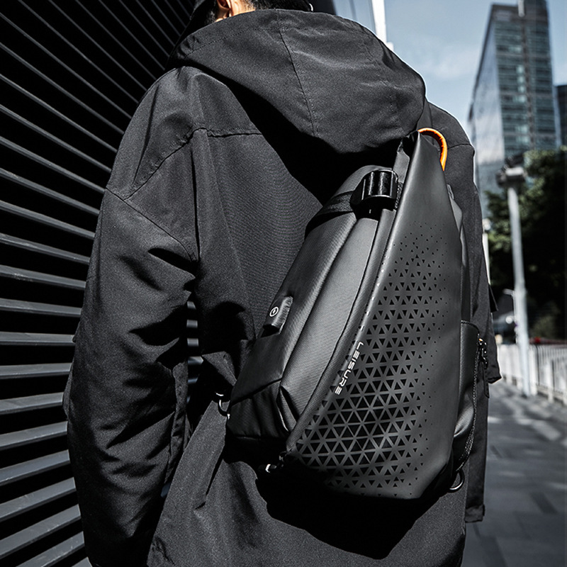 Functional Messenger Bag Men's 2021 New Fashion Large Capacity Shoulder Bag Motorcycle Motorcycle Backpack Trendy Brand Chest Bag Functional Messenger Bag Men's 2021 New Fashion Large Capacity Shoulder Bag Motorcycle Motorcycle Backpack Trendy Brand Chest Bag