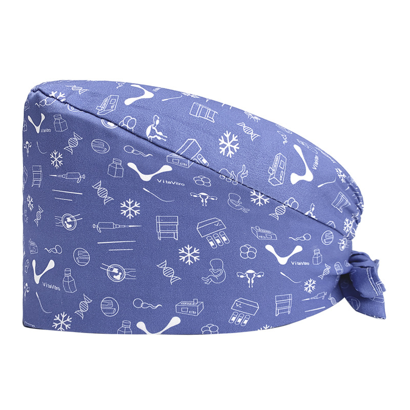 Sombrero de flores de algodón con estampado de dibujos animados, toalla absorbente para el sudor, sombrero de estudio médico, sombrero de enfermera UCI, envío directo de AliExpress