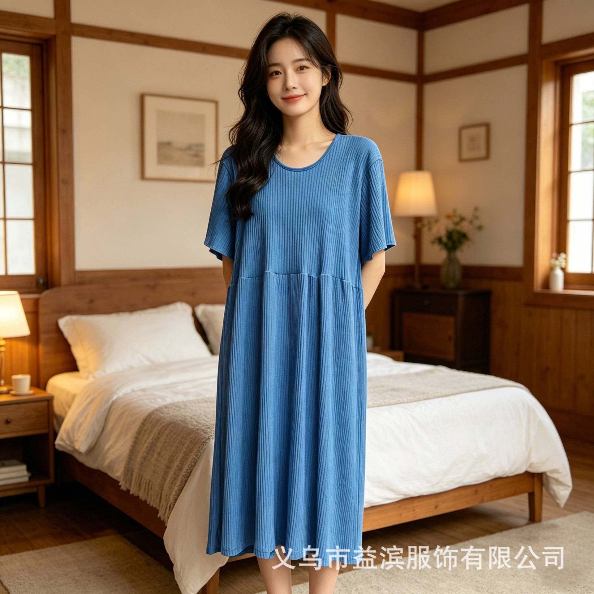파란색