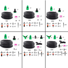 霧化澆花噴頭套裝 花園噴淋系統 家用澆水細霧滴灌系統 灑水套裝