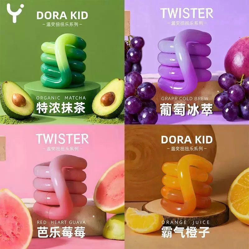 Children's Stress-Relief Temperature-Changing New Tangle Squishy Toy for Focus and Anxiety Relief, Educational Twist Toy Children's Stress-Relief Temperature-Changing New Tangle Squishy Toy for Focus and Anxiety Relief, Educational Twist Toy