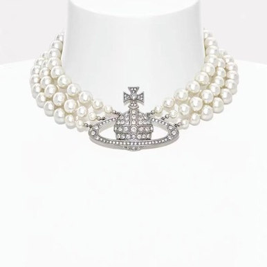 Factory Direct Sales of Vivienne Westwood Versatile Pearl Necklace, Fashionable Light Luxury Women's Clavicle Chain