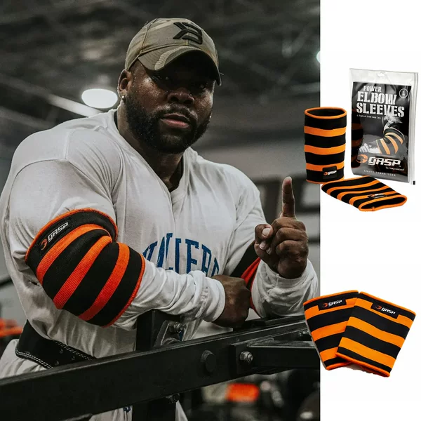 Gasp Power Elbow Sleeves Gasp Power Bodybuilding Fitness Sports Powerlifting Double-Layer Braided Elbow Pads