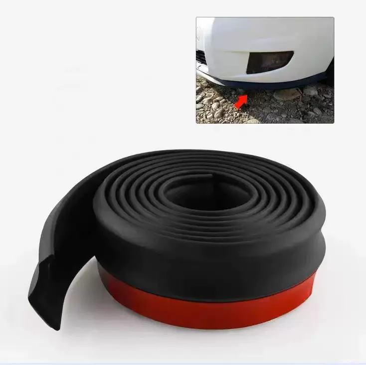 改装汽车通用下裙侧裙防刮条前铲保险杠大小包围前唇橡胶防撞胶条