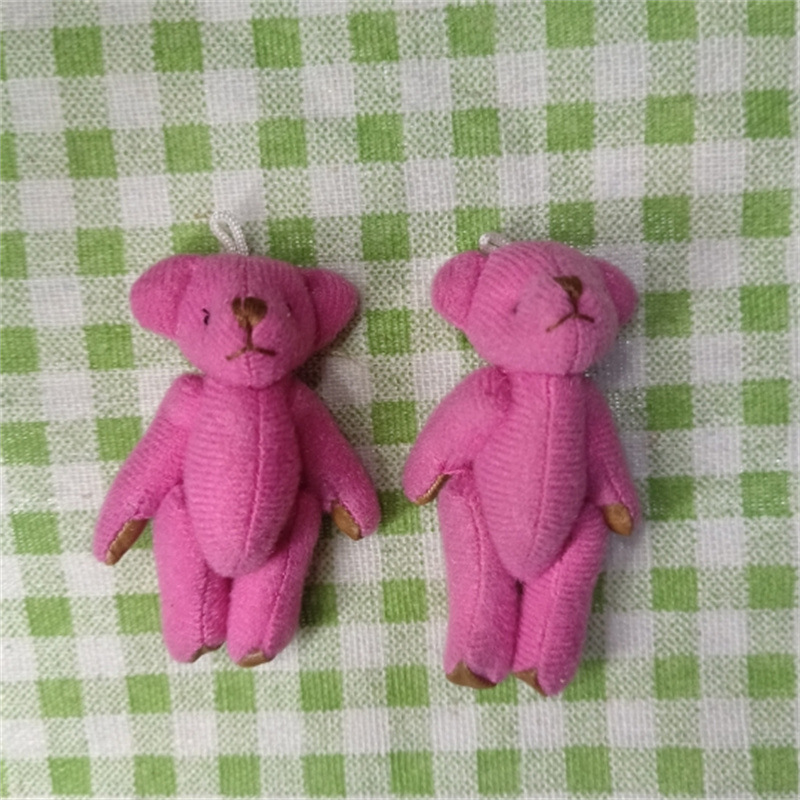 6cm 로즈 레드 피트 베어