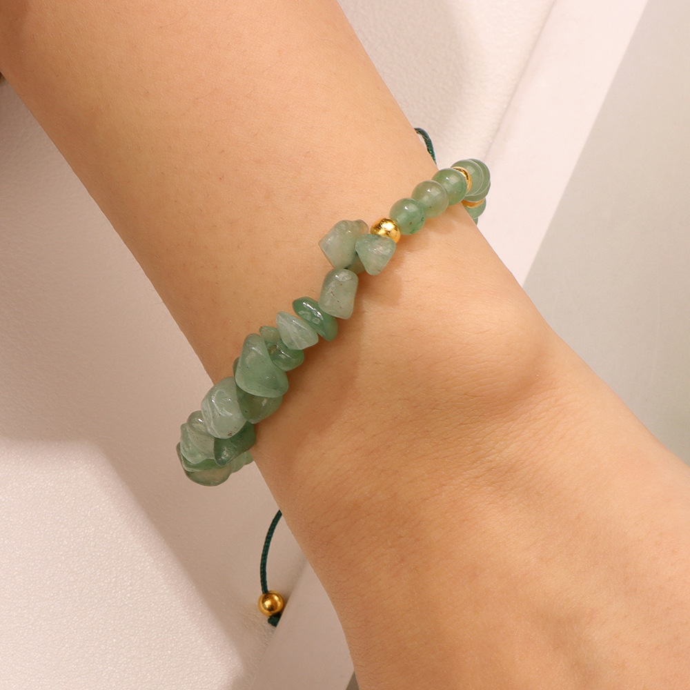 Geometric Pattern Ethnic Style Geometric Natural Stone Knitting Bracelets