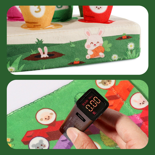 Cross-border baby carrot pulling toy parent-child interactive educational early education baby farm carrot plush toy