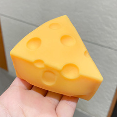 New cross-border new special large cheese TPR squeeze toy night market street stall children's stress relief toys 